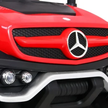 Mercedes Benz Unimog Za Djecu Crveni + 4x4 Pogon + Daljinski Upravljač + Prtljažnik + Spori, Crvena 13