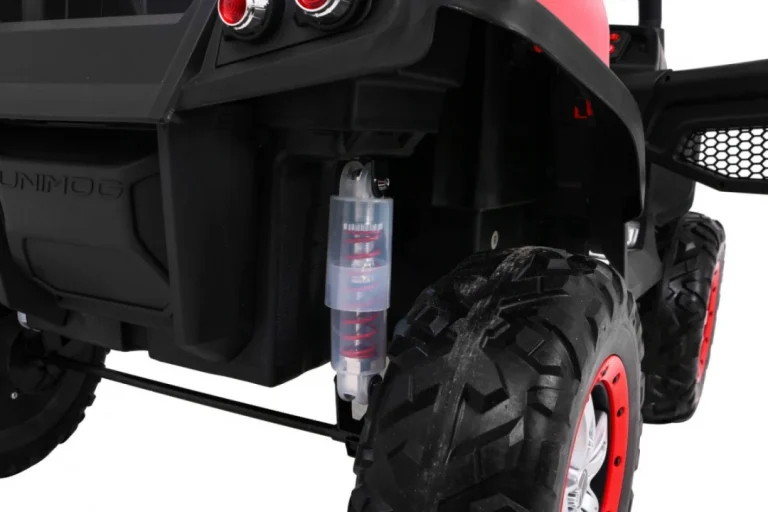 Mercedes Benz Unimog Za Djecu Crveni + 4x4 Pogon + Daljinski Upravljač + Prtljažnik + Spori, Crvena 15