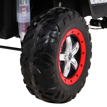 Mercedes Benz Unimog Za Djecu Crveni + 4x4 Pogon + Daljinski Upravljač + Prtljažnik + Spori, Crvena 16