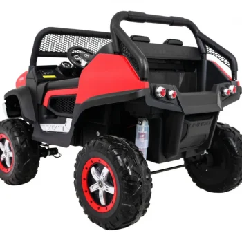 Mercedes Benz Unimog Za Djecu Crveni + 4x4 Pogon + Daljinski Upravljač + Prtljažnik + Spori, Crvena 6