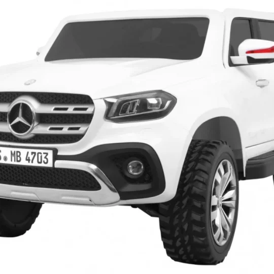 Mercedes Benz X Klasa Za Djecu Bijeli Pick Up + Daljinski Upravljač + 4x4 Pogon, Bijela 1
