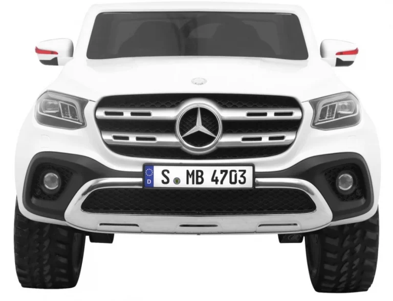 Mercedes Benz X Klasa Za Djecu Bijeli Pick Up + Daljinski Upravljač + 4x4 Pogon, Bijela 3