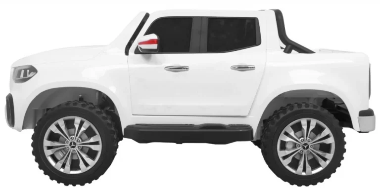 Mercedes Benz X Klasa Za Djecu Bijeli Pick Up + Daljinski Upravljač + 4x4 Pogon, Bijela 4