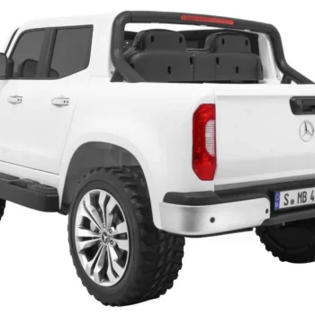 Mercedes Benz X Klasa Za Djecu Bijeli Pick Up + Daljinski Upravljač + 4x4 Pogon, Bijela 5