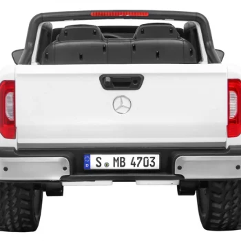 Mercedes Benz X Klasa Za Djecu Bijeli Pick Up + Daljinski Upravljač + 4x4 Pogon, Bijela 6