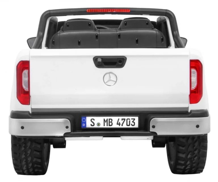 Mercedes Benz X Klasa Za Djecu Bijeli Pick Up + Daljinski Upravljač + 4x4 Pogon, Bijela 6