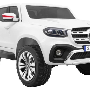 Mercedes Benz X Klasa Za Djecu Bijeli Pick Up + Daljinski Upravljač + 4x4 Pogon, Bijela 8