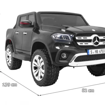 Mercedes Benz X Klasa Za Djecu Crni Pick Up + Daljinski Upravljač + 4x4 Pogon, Crna 2