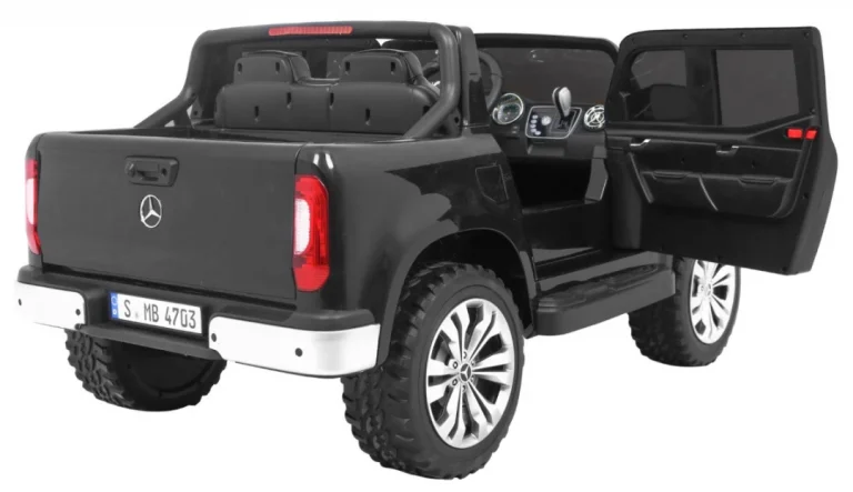 Mercedes Benz X Klasa Za Djecu Crni Pick Up + Daljinski Upravljač + 4x4 Pogon, Crna 8