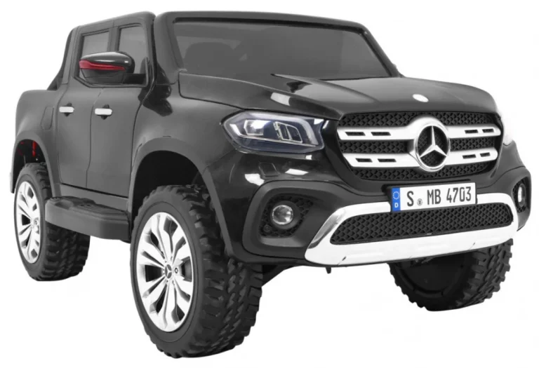 Mercedes Benz X Klasa Za Djecu Crni Pick Up + Daljinski Upravljač + 4x4 Pogon, Crna 9