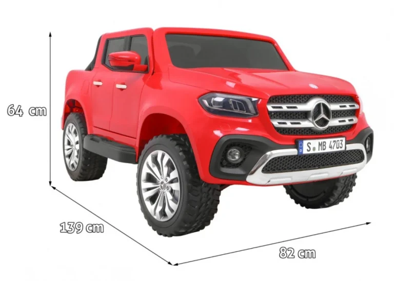 Mercedes Benz X Klasa Za Djecu Crvena + Daljinski Upravljač + 4x4 Pogon + Mp4 + Nosač Za Prtljagu 2