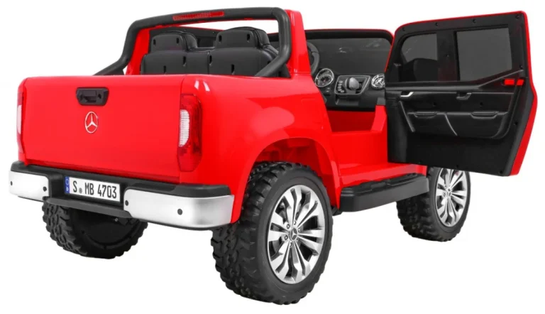 Mercedes Benz X Klasa Za Djecu Crvena + Daljinski Upravljač + 4x4 Pogon + Mp4 + Nosač Za Prtljagu 6
