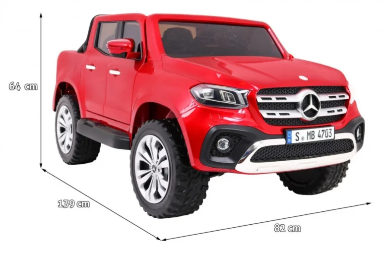 Mercedes Benz X Klasa Za Djecu Crveni Kamionet, Crvena 2
