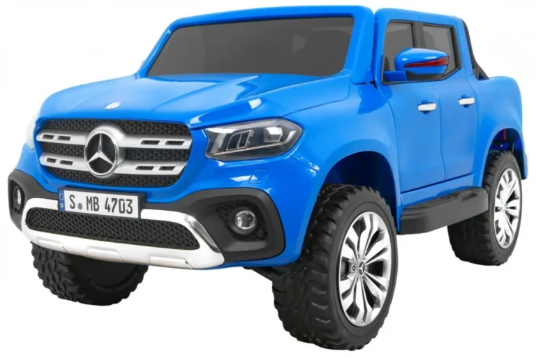 Mercedes Benz X Klasa Za Djecu Plava + Daljinski Upravljač + 4x4 Pogon + Mp4 + Nosač Za Prtljagu 1