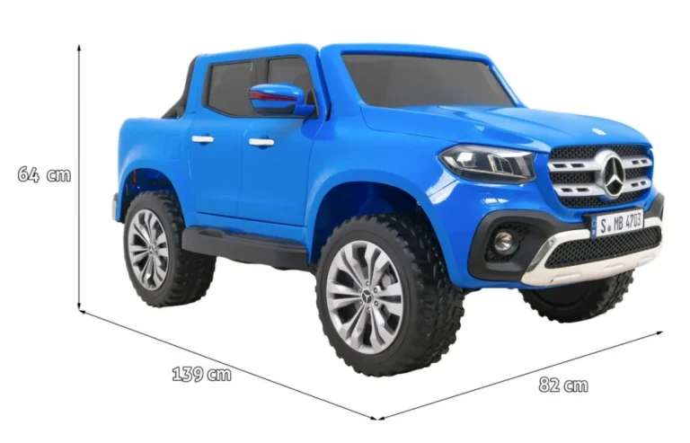 Mercedes Benz X Klasa Za Djecu Plava + Daljinski Upravljač + 4x4 Pogon + Mp4 + Nosač Za Prtljagu 2