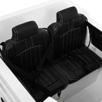 Mercedes Benz Zetros Automobil Na Baterije Za Djecu, Bijeli + 2 Sjedala + Prtljažnik, Bijela 10