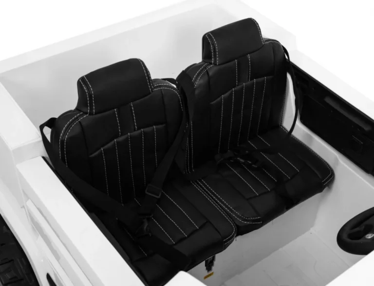 Mercedes Benz Zetros Automobil Na Baterije Za Djecu, Bijeli + 2 Sjedala + Prtljažnik, Bijela 10