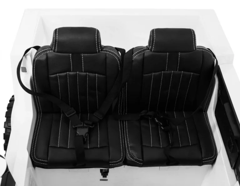 Mercedes Benz Zetros Automobil Na Baterije Za Djecu, Bijeli + 2 Sjedala + Prtljažnik, Bijela 11