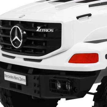 Mercedes Benz Zetros Automobil Na Baterije Za Djecu, Bijeli + 2 Sjedala + Prtljažnik, Bijela 13
