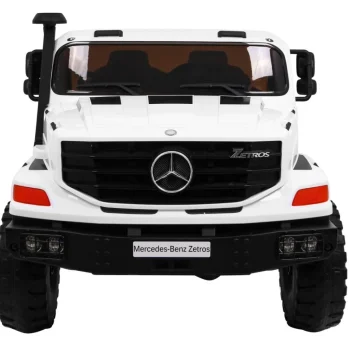 Mercedes Benz Zetros Automobil Na Baterije Za Djecu, Bijeli + 2 Sjedala + Prtljažnik, Bijela 3