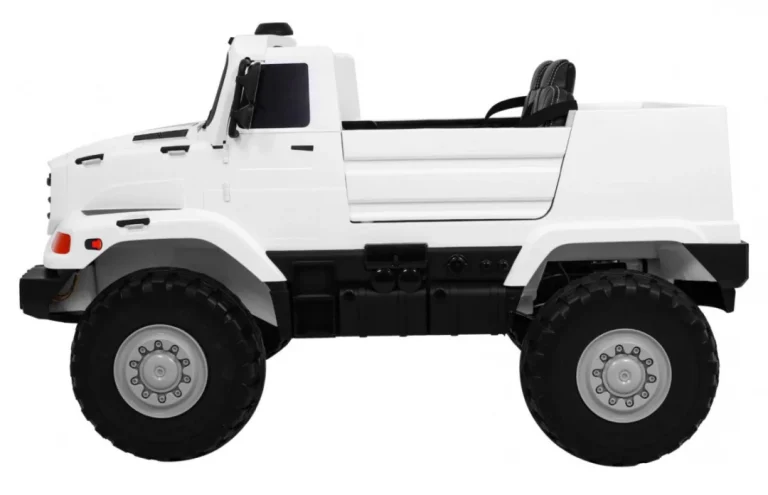 Mercedes Benz Zetros Automobil Na Baterije Za Djecu, Bijeli + 2 Sjedala + Prtljažnik, Bijela 4