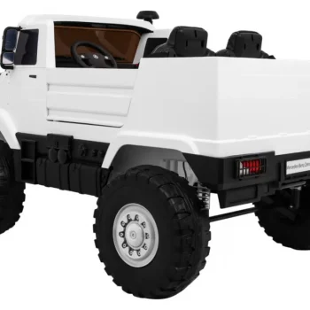 Mercedes Benz Zetros Automobil Na Baterije Za Djecu, Bijeli + 2 Sjedala + Prtljažnik, Bijela 5