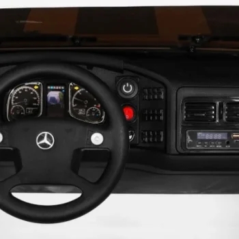 Mercedes Benz Zetros Automobil Na Baterije Za Djecu, Bijeli + 2 Sjedala + Prtljažnik, Bijela 8