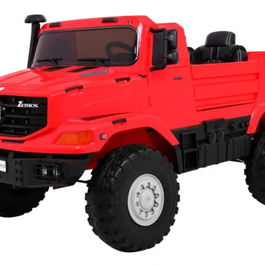 Mercedes Benz Zetros Dječji Automobil Na Baterije, Crveni + 2 Sjedala + Prtljažnik, Crvena 1