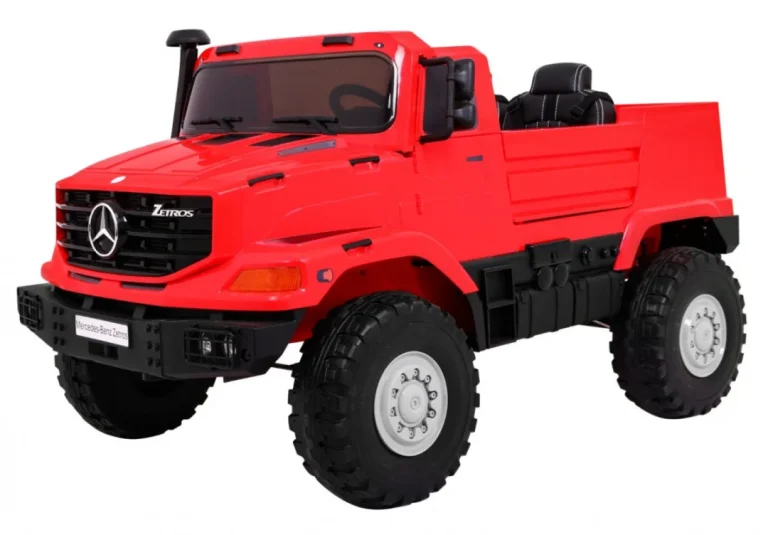 Mercedes Benz Zetros Dječji Automobil Na Baterije, Crveni + 2 Sjedala + Prtljažnik, Crvena 1