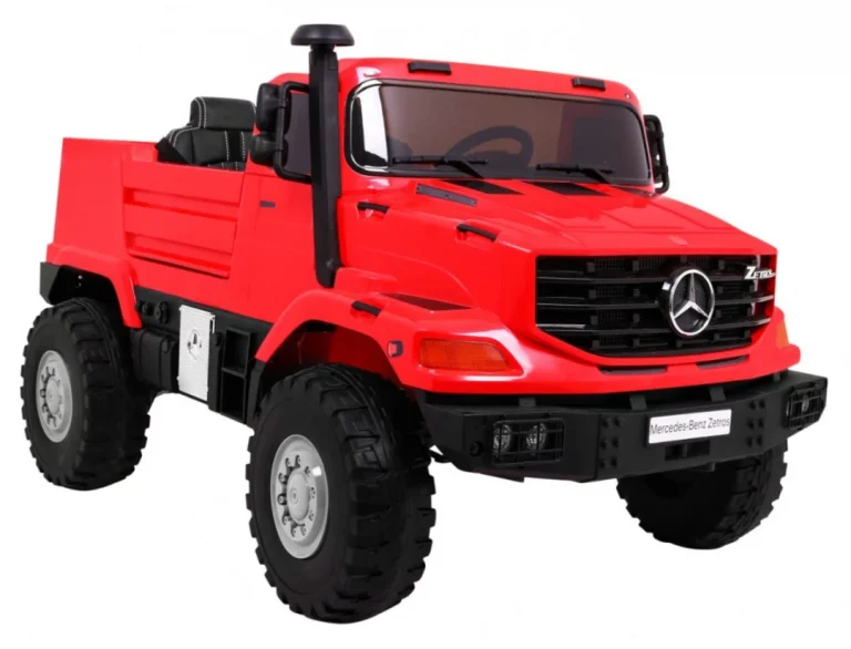 Mercedes Benz Zetros Dječji Automobil Na Baterije, Crveni + 2 Sjedala + Prtljažnik, Crvena 12