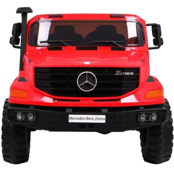 Mercedes Benz Zetros Dječji Automobil Na Baterije, Crveni + 2 Sjedala + Prtljažnik, Crvena 3