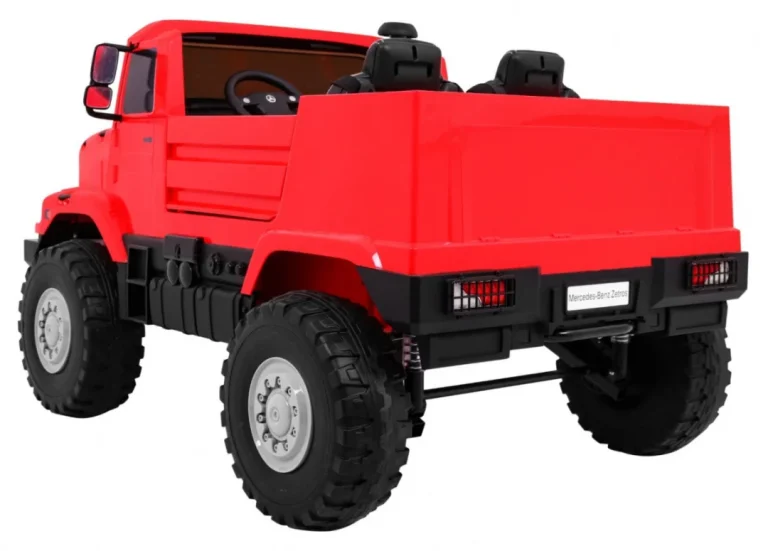 Mercedes Benz Zetros Dječji Automobil Na Baterije, Crveni + 2 Sjedala + Prtljažnik, Crvena 5