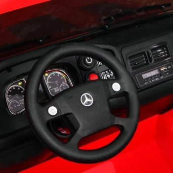 Mercedes Benz Zetros Dječji Automobil Na Baterije, Crveni + 2 Sjedala + Prtljažnik, Crvena 6