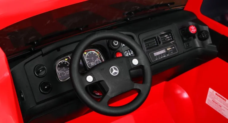 Mercedes Benz Zetros Dječji Automobil Na Baterije, Crveni + 2 Sjedala + Prtljažnik, Crvena 6