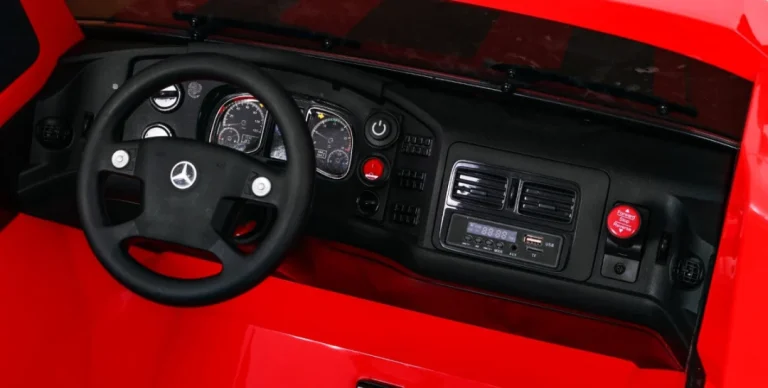 Mercedes Benz Zetros Dječji Automobil Na Baterije, Crveni + 2 Sjedala + Prtljažnik, Crvena 7