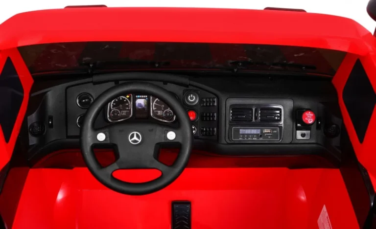 Mercedes Benz Zetros Dječji Automobil Na Baterije, Crveni + 2 Sjedala + Prtljažnik, Crvena 8
