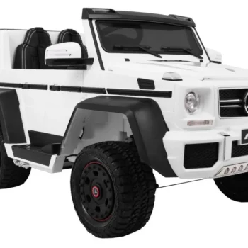 Mercedes G63 6x6 Mp4 Auto Za Djecu Bijeli + 2 Papučice Za Gas + Podešavanje Sjedala + Mp4, Bijela 11