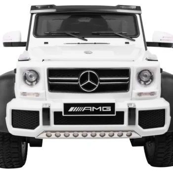 Mercedes G63 6x6 Mp4 Auto Za Djecu Bijeli + 2 Papučice Za Gas + Podešavanje Sjedala + Mp4, Bijela 3