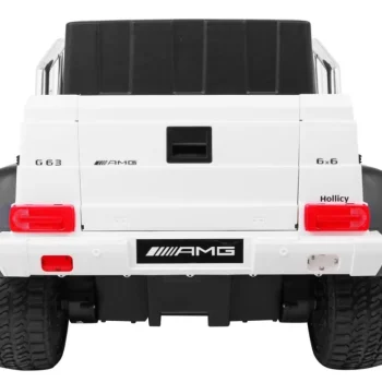 Mercedes G63 6x6 Mp4 Auto Za Djecu Bijeli + 2 Papučice Za Gas + Podešavanje Sjedala + Mp4, Bijela 6
