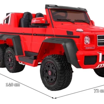 Mercedes G63 6x6 Mp4 Dječji Auto, Crveni 2