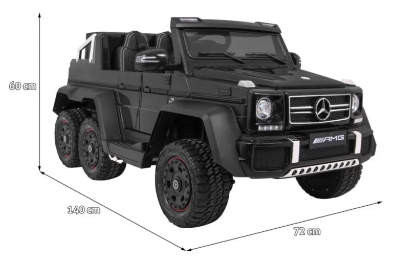 Mercedes G63 6x6 Auto Na Akumulator, Crni 2