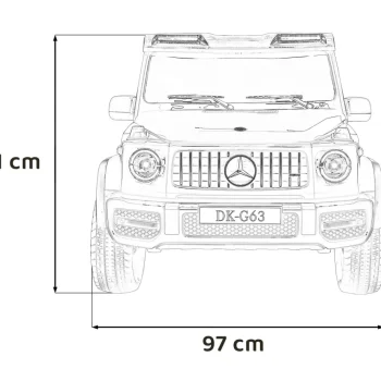 Mercedes G63 Amg Xxl Mp4 Na Akumulator, Crveni 4