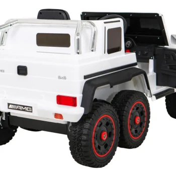 Mercedes G63 Amg Automobil Na Baterije Bijeli + Daljinski Upravljač + 6 Eva Kotača + Spori, Bijela 10
