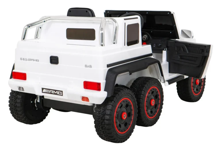 Mercedes G63 Amg Automobil Na Baterije Bijeli + Daljinski Upravljač + 6 Eva Kotača + Spori, Bijela 10