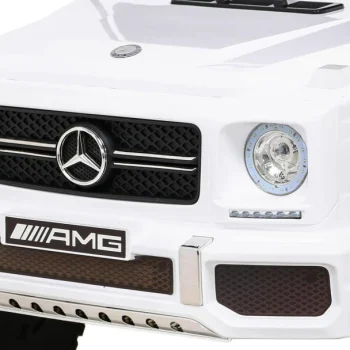Mercedes G63 Amg Automobil Na Baterije Bijeli + Daljinski Upravljač + 6 Eva Kotača + Spori, Bijela 13