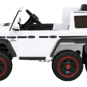 Mercedes G63 Amg Automobil Na Baterije Bijeli + Daljinski Upravljač + 6 Eva Kotača + Spori, Bijela 4