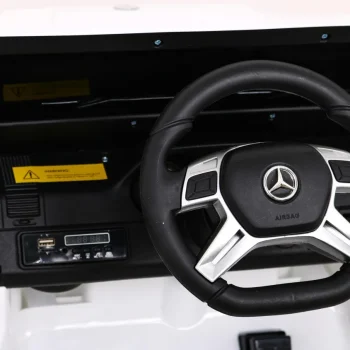 Mercedes G63 Amg Automobil Na Baterije Bijeli + Daljinski Upravljač + 6 Eva Kotača + Spori, Bijela 8