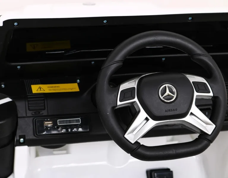 Mercedes G63 Amg Automobil Na Baterije Bijeli + Daljinski Upravljač + 6 Eva Kotača + Spori, Bijela 8