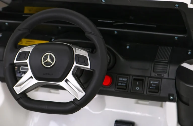 Mercedes G63 Amg Automobil Na Baterije Bijeli + Daljinski Upravljač + 6 Eva Kotača + Spori, Bijela 9