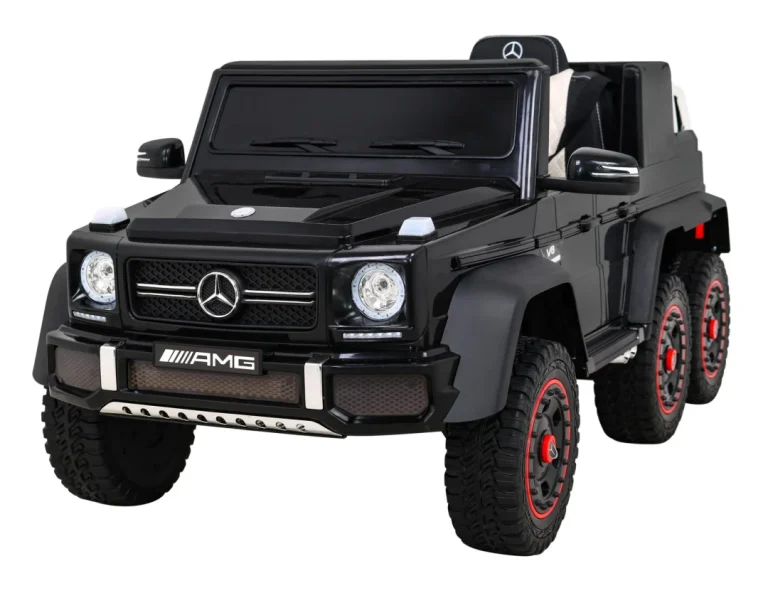 Mercedes G63 Amg Automobil Na Baterije Crni + Daljinski Upravljač + 6 Eva Kotača + Spori, Crna 1